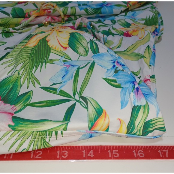 Tommy Bahama XL Tropical Floral Swim Dress Cover-up Vacation Resort Beach Cruise - Picture 6 of 7